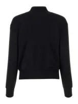 Palm Angels Black Polyester Sweatshirt In Blackoff