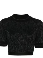 Palm Angels Top  Woman Color Black In Black Blac