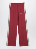 Palm Angels Earth Sports Trousers With Logo In Red