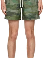 Palm Angels Seasonal Camo-print Swim Shorts In Multicolor