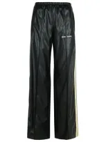 Palm Angels Black Loose Faux-leather Lounge Pants