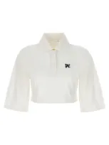 Palm Angels Monogram Polo In White