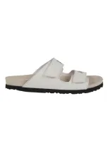 Palm Angels Logo Sandals In White