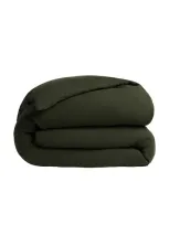 Parachute Linen Duvet Cover In Black