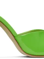 Paris Texas Green Anja Heeled Sandals In Kiwi