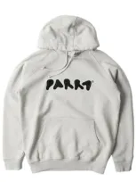 Parra Blob Logo Hooded Sweatshirt In Gray