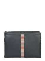 Paul Smith Leather Document Bag In Black