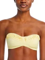 Peixoto Emmy Bandeau Bikini Top In Honeycomb