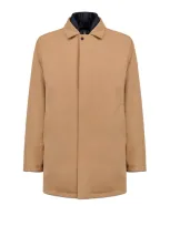 People Of Shibuya Mens Sand Jacket With Collar In Light Brown