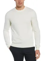 Perry Ellis Men's Tech Knit Pullover Sweater In Cream,white