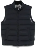 Peserico Down Gilet In 蓝色