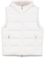 Peserico Down Gilet In Weiss