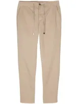 Peserico Elasticated-waistband Trousers In Neutrals