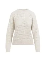 Peserico Sweater Rete In Neutrals