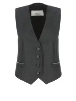 Peserico Lurex Vest In Grey