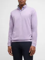 Peter Millar Crown Whitaker Classic Fit Quarter Zip Sweater In Wild Lilac