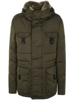 Peuterey Aiptek Nbe 03 Fur Jacket Clothing In Green