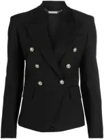 Philipp Plein Double-breasted Blazer In Black