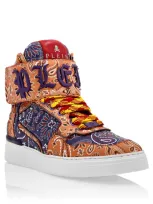 Philipp Plein Paisley-print Hi-top Sneakers In Multi