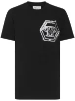 Philipp Plein Logo-print Cotton T-shirt In Black