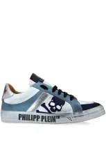 Philipp Plein Retrokickz Tm Sneakers In Blue