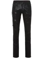 Philipp Plein Rock Star Jeans In Schwarz