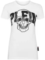 Philipp Plein Skull-print Cotton T-shirt In White