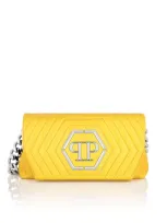 Philipp Plein Gesteppte Schultertasche In Yellow