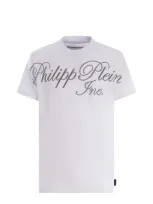 Philipp Plein White T-shirt With Crystals  Tm