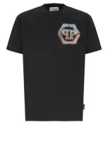 Philipp Plein Logo-print Cotton T-shirt In Black