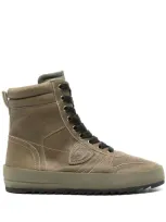 Philippe Model Paris Nice Hi-top Sneakers In Green