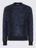 Piacenza 1733 Dark Blue Wool Knitwear