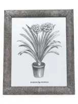 Pigeon & Poodle Oxford Faux-shagreen Frame, 8x10 In Gray