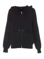 Pinko Tirage Hoodie In Black