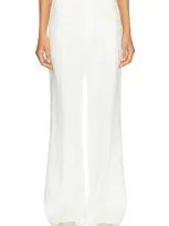 Polo Ralph Lauren Women's Cropped Stretch-cotton Wide-leg Pant In Warm White