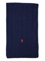 Polo Ralph Lauren Wool Scarf In Blue