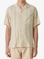 Portuguese Flannel Almada Shirt Ecru In Beige