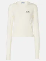 Prada Jersey-l Nd  Female In Beige