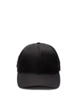 Prada `re-nylon` Baseball Cap In Black  