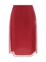 Prada Skirts In Red