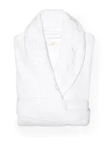 Pratesi Cotton Treccia Bathrobe In White