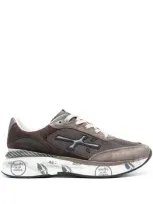 Premiata Moerun Logo-print Sneakers In Brown