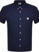 Pretty Green Oxford Short Sleeve Shirt Navy