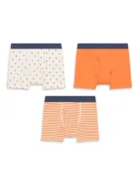 Primary Kids'  Boxer Brief 3-pack In Cantaloupe Mix