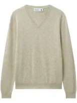 Pringle Of Scotland V-neck Cashmere Jumper In Neutrals