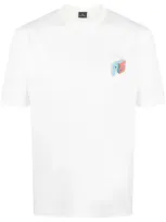 Ps By Paul Smith Jack's World Cotton T-shirt In White