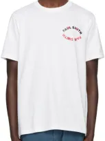 Ps By Paul Smith Mens Reg Fit T-shirt Happy Eye In Whites