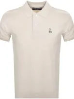 Psycho Bunny Classic Polo T Shirt Cream