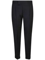 Pt Torino Rebel Pleated Stretch Wool Pants In Black