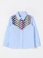 Pucci Shirt  Kids Color Gnawed Blue In Hellblau